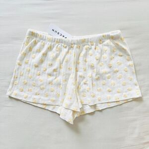 BNWT Brandy Melville/John Galt yellow duck pointelle emery pajama shorts